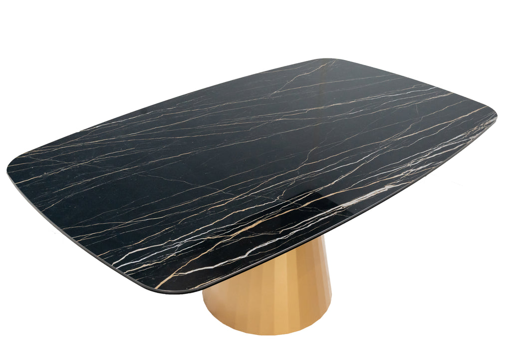 Dining Table GIULIA with ceramic top and metal base