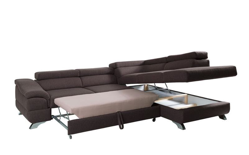 Sectional FULL size Sleeper Sofa BEAU with storage