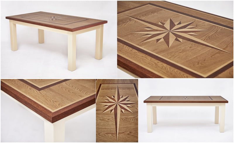 WIND ROSE Wood Dining Table