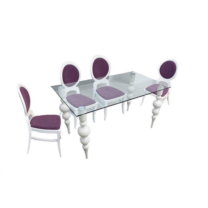 DELUXE Clear Glass Dining Table