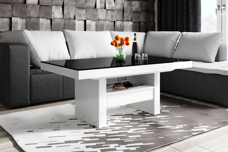 Lift Top Coffee Table AVERSA LUX with drawer