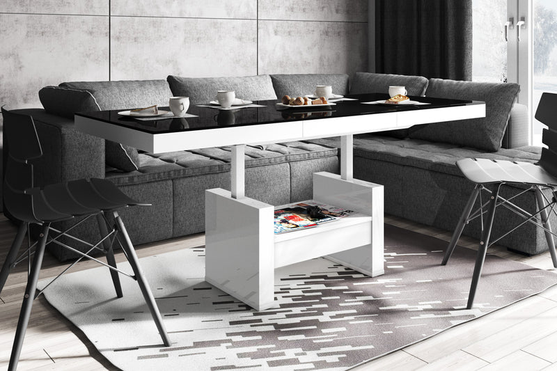 Lift Top Coffee Table AVERSA LUX with drawer