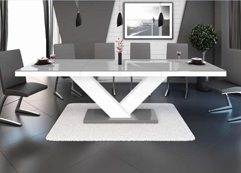 Dining Table VICTORIA with 2 Extension for up to 10 people