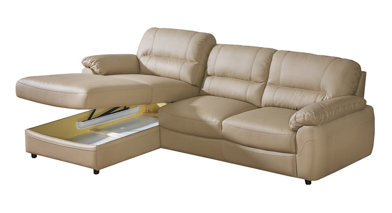 Sleeper Sectional BALTICA Faux leather with storage, SALE