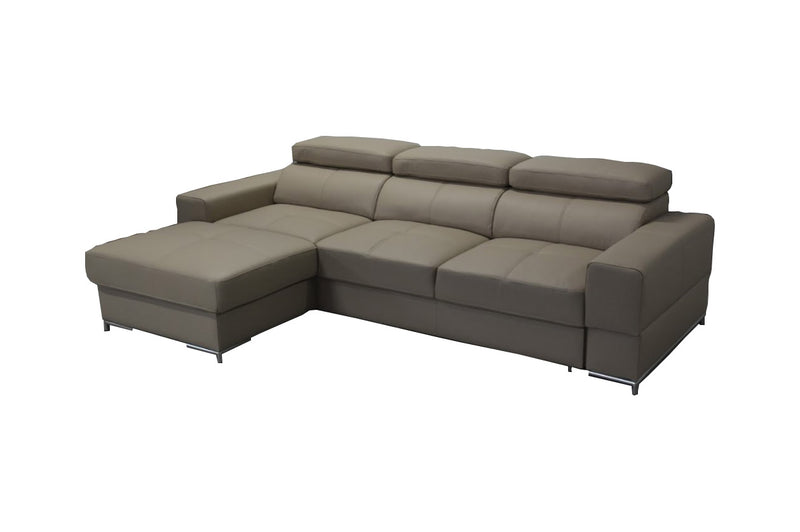 BAZALT Leather Sectional Sleeper Sofa